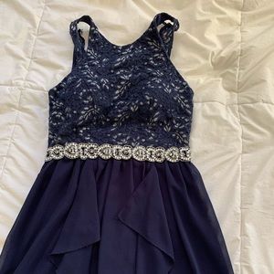 Jodi Foster High- Low Semiformal Dress